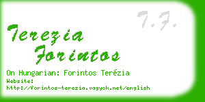 terezia forintos business card